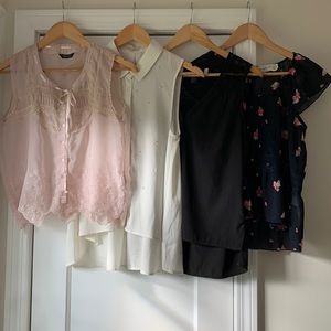 Bundle of Office Casual Sheer Tank Tops Good Condition